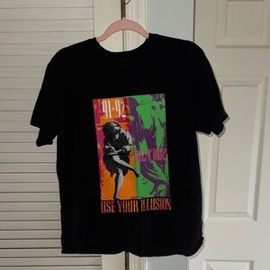 Guns N' Roses Black Tour T-Shirt